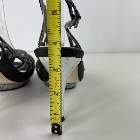 Roviky Black & Silver Rhinestone Sexy Night Out Heels - Picture 8 of 14